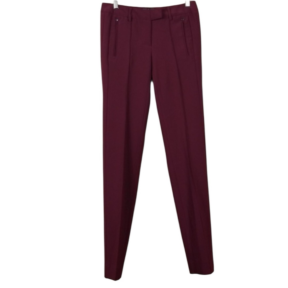 NWOT G by Giuliana Rich Burgundy Straight Leg Pants